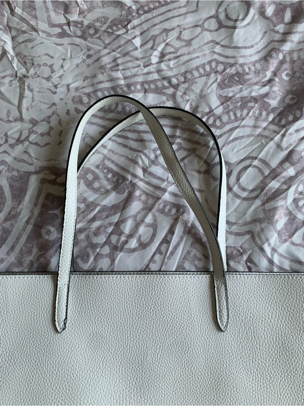 Victoria's Secret Cream Perforated Logo Tote